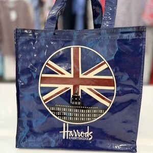 Harrods Navy Union Jack Tote